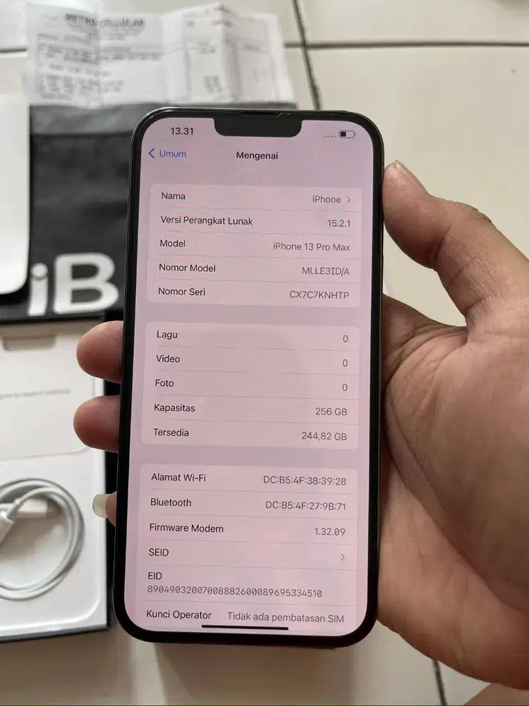 bth IPHONE 13 PRO MAX 256 GB