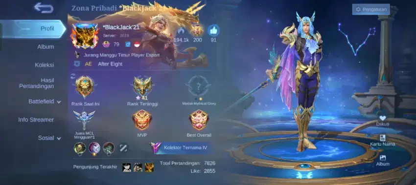 Jual akun moba legens