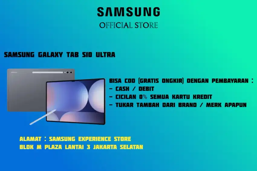 Bisa COD PROMO Samsung Galaxy Tab S10 Ultra GRATIS Keyboard Cover