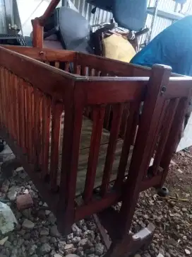 Ayunan baby bahan kayu jati