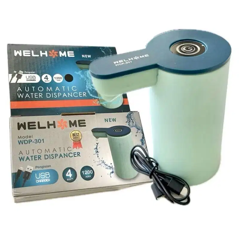 Pompa Galon Elektrik WELHOME USB | Pompa Air Minum Cas
