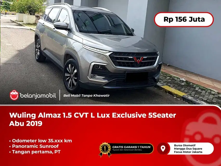 [LOW KM] Wuling Almaz 1.5 CVT L Lux Exclusive 5Seater 2019/2020
