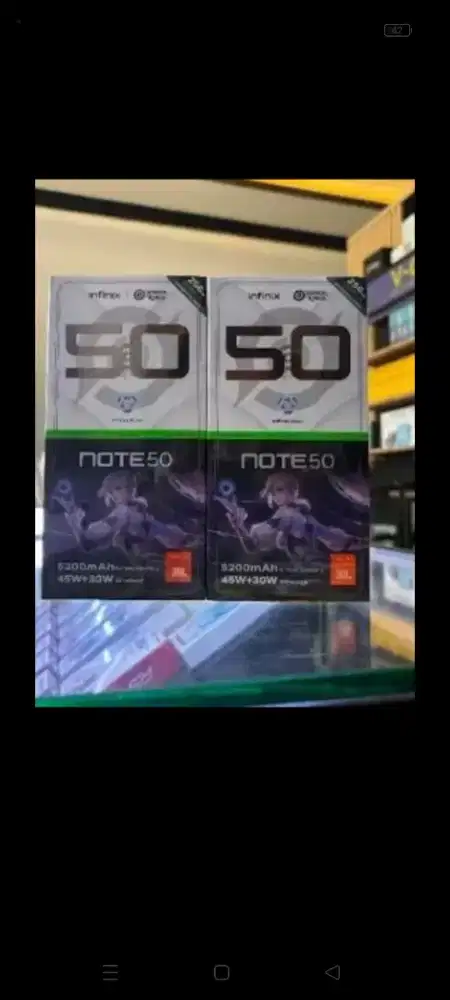 Infinix note 50 256gb ram 8gb pro Wireless charger