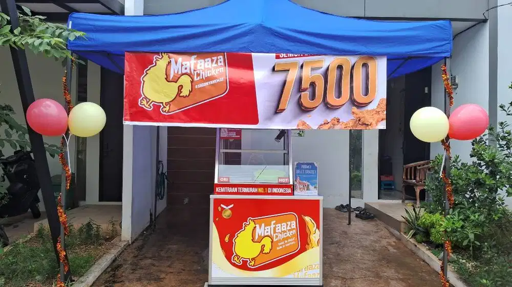 Dijual tenda merek Soleil ukuran 3x3 meter warna Biru