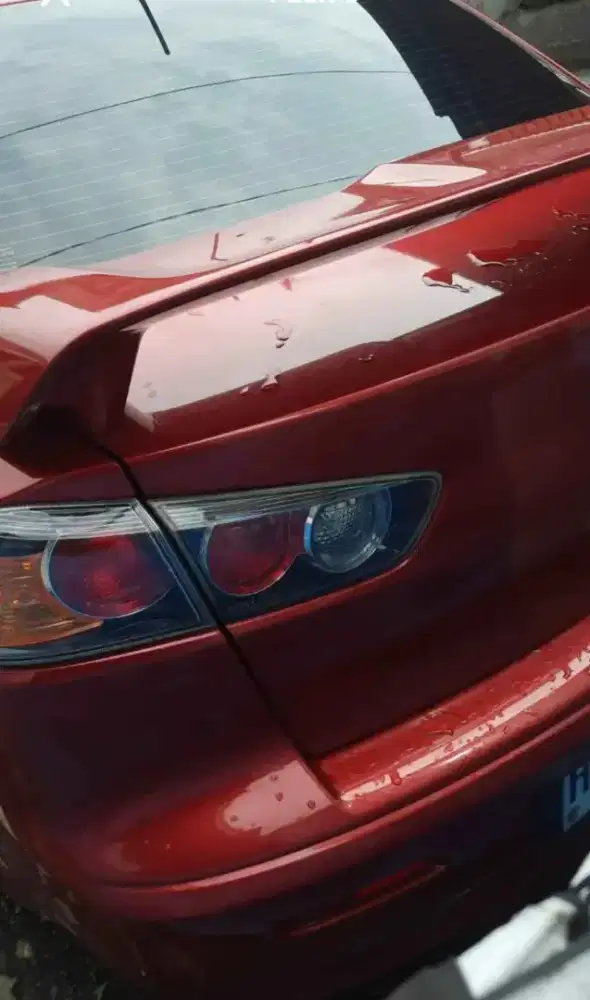 Spoiler wing lancer ex gt mulus red