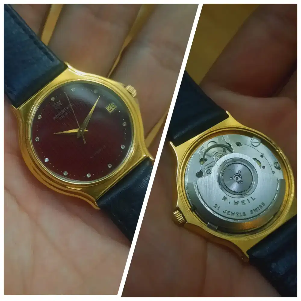 Jam Raymond Weil Automatic 2813 Vintage Swiss Omega Longines Original