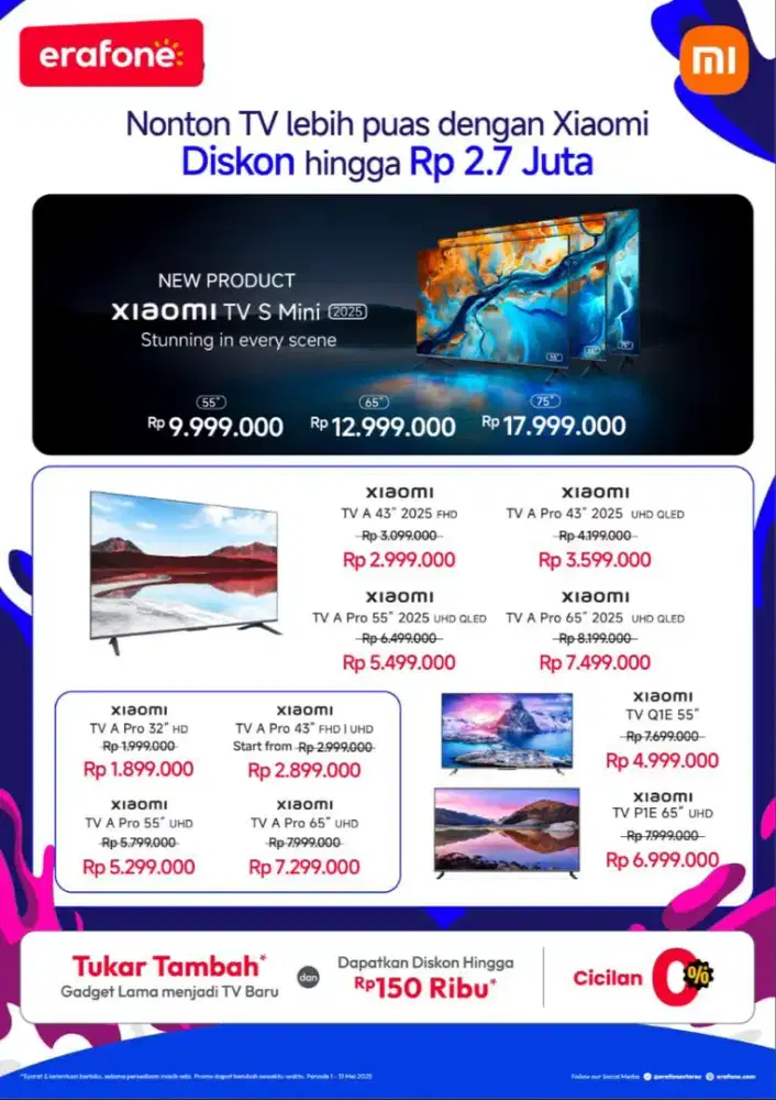 TV Terbaru dan terbagus hanya di erafone