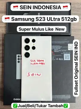 samsung s 23 ultra 12/512gb second resmi sein