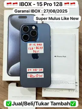 iphone 15 pro 128gb second resmi ibox