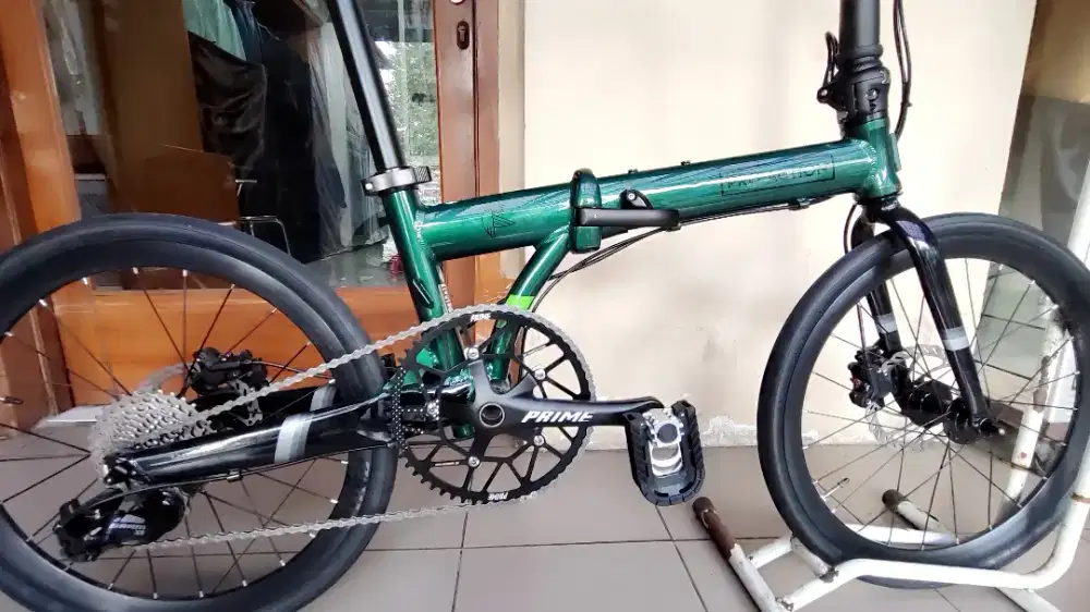 Sepeda Lipat Pro Action 20 inch Falcon 1x10 Speed ( BARU) Moss Green