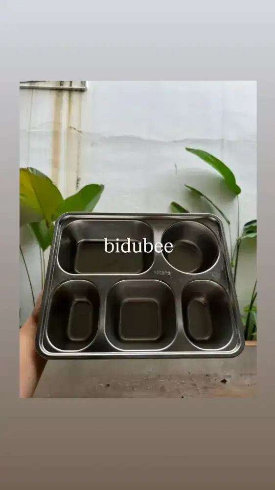 Stainless Steel SUS304 6CM Food Tray, Ompreng