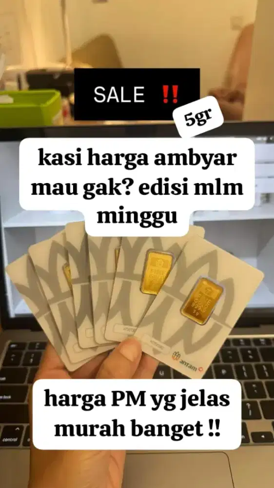 5 gram antam RM dan Non RM