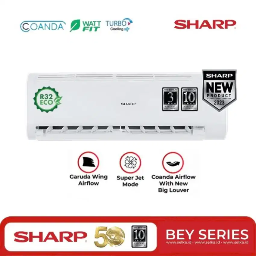 PROMO TERMURAH! BISA KREDIT & CASH AC 1/2PK SHARP AH-A5BEY