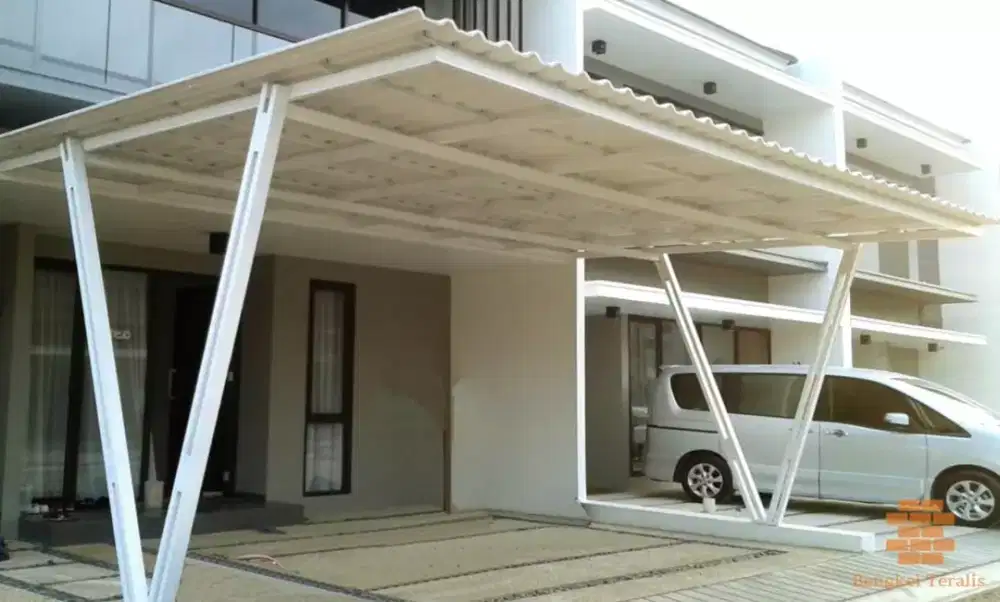 Kanopi baja ringan atap spandek pasir