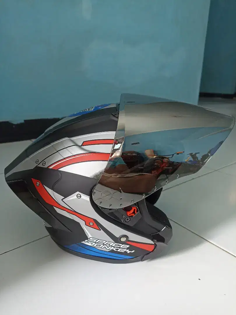 Jual Helm Half Face JS Armor Doff Space Monkey