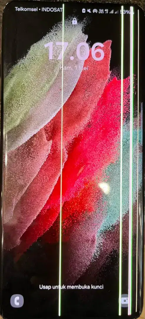 LCD Samsung S21 ultra ori copotan pabrik