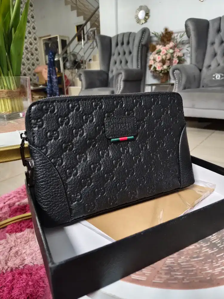 Handbag Gucong keren kulit asli import