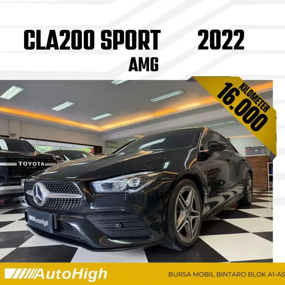 DP10% [Km16.000] CLA200 AMG 2022 Black Reg 2023 #C200 #AUTOHIGH