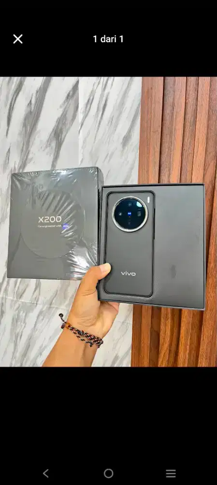 Vivo X200 12/256gb ex pake 2 bulan hitam mulus like new
