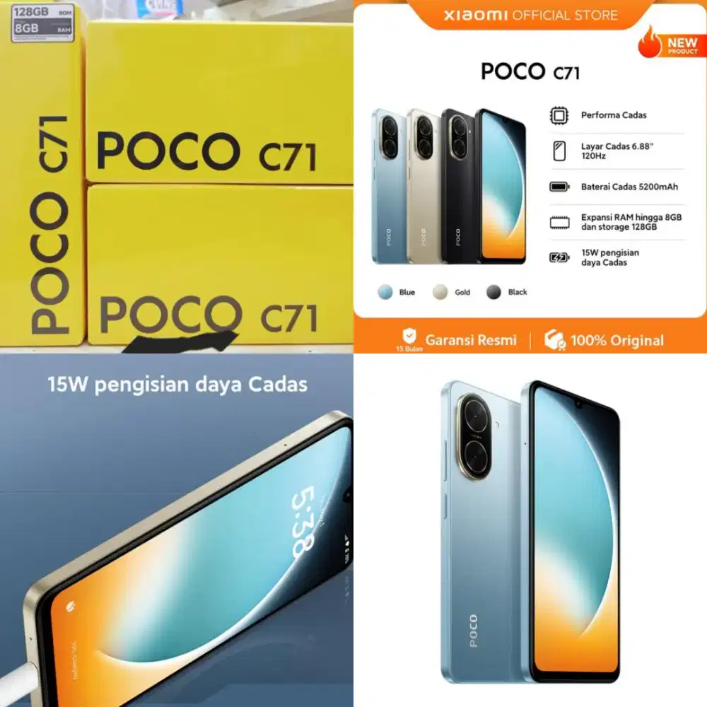 XIAOMI POCO C71 4/128GB GARANSI RESMI