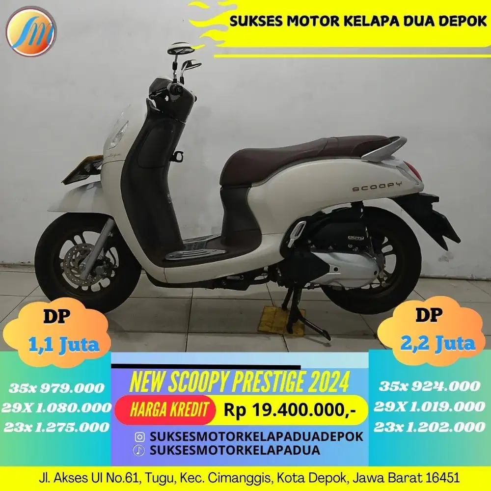 HONDA NEW SCOOPY PRESTIGE 2024 CASH/KREDIT SIAP ANTAR JABODETABEK