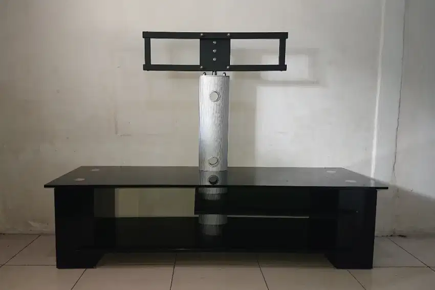 Meja Rak Lemari TV Cabinet Kaca + Bracket / TV Stand