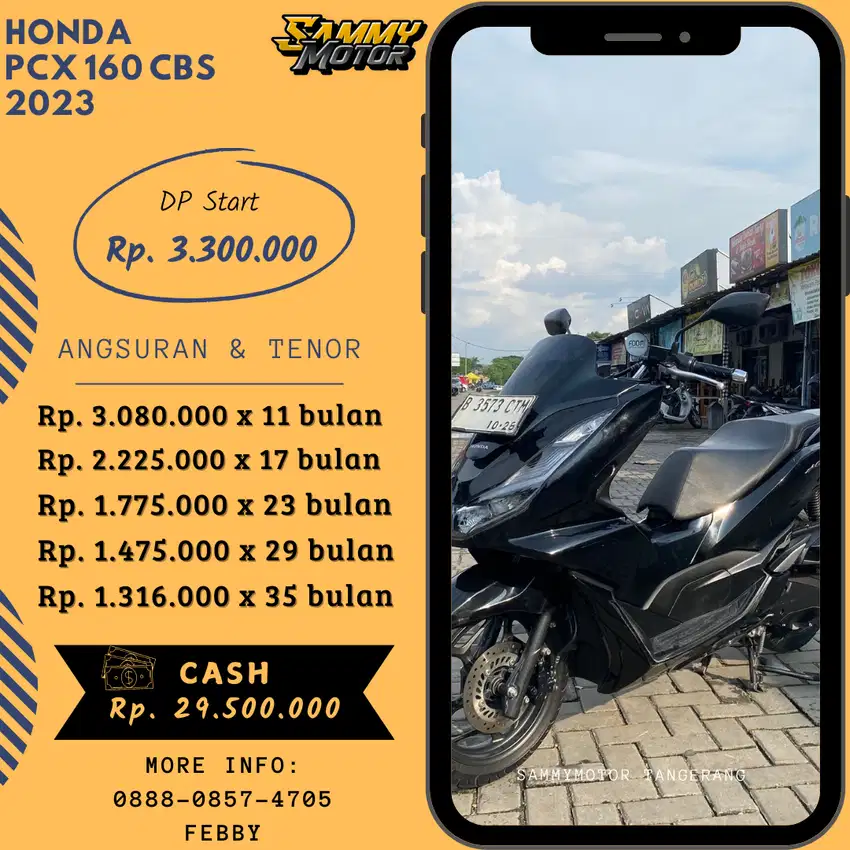 PCX 160 CBS 2023 KM LOW
