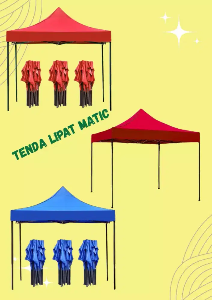 TENDA LIPAT UKURAN 2X2M