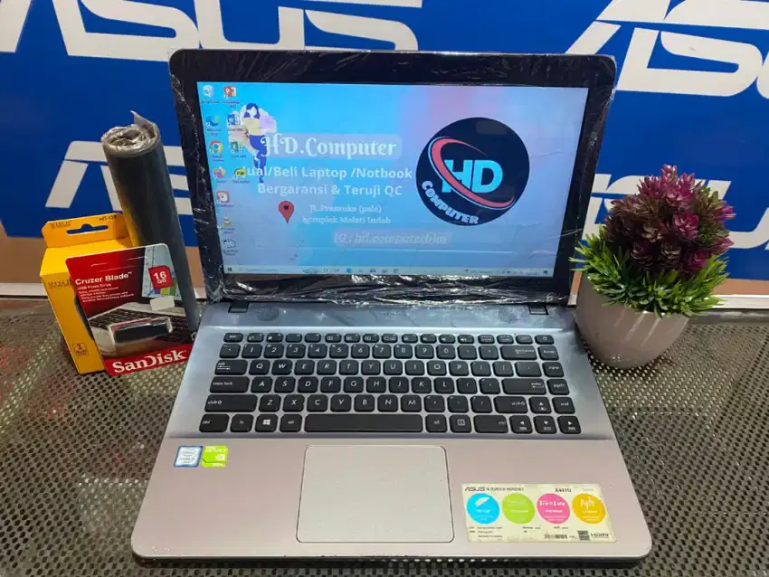 READY ASUS X441U CORE I3 NVIDIA SSD 128+1TB MULUS LIKENEW