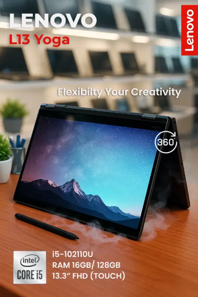 Lenovo L13 CI5-10TH 16GB/512GB TOUCH FLIP