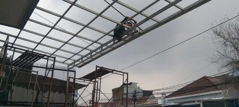 Tukang las canopy rumah