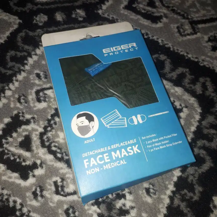 Masker (Face Mask) EIGER X Elementra Green & Grey