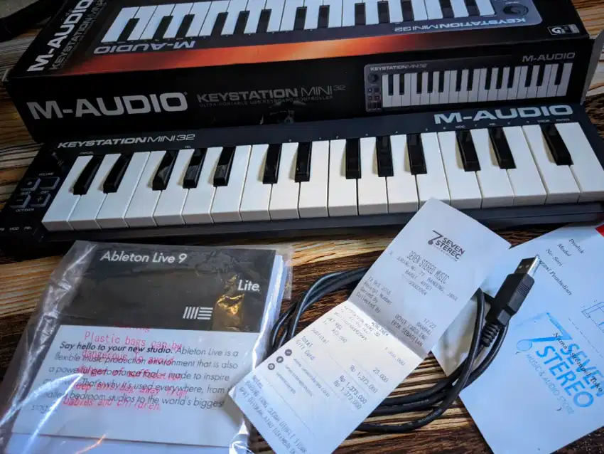M Audio Keystation Mini 32 Midi Controller Muluss Fullset Mantapp
