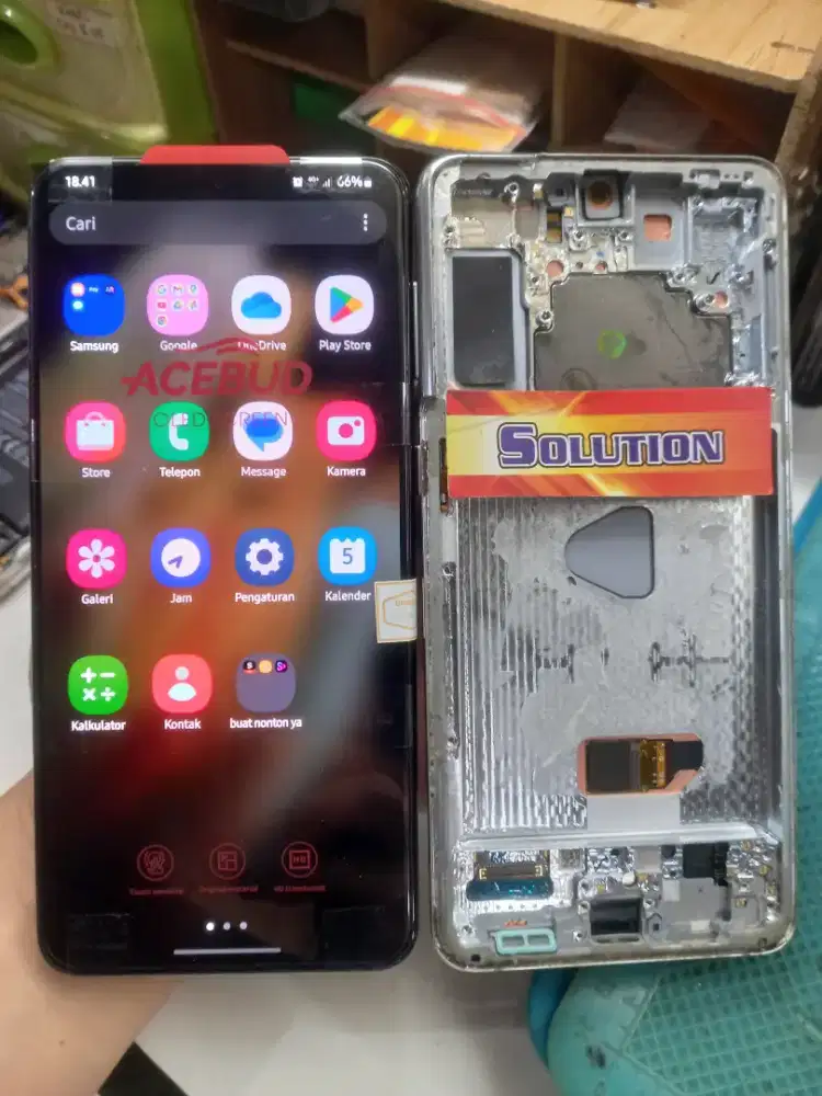 LCD TOUCHSCREEN SAMSUNG S21 PLUS ORI OLED + PASANG