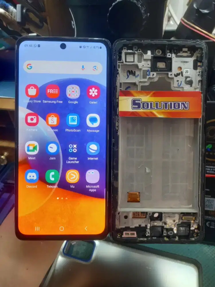 LCD TOUCHSCREEN SAMSUNG A72 ORI OLED + PASANG