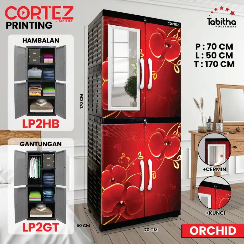 Lemari plastik jumbo baru