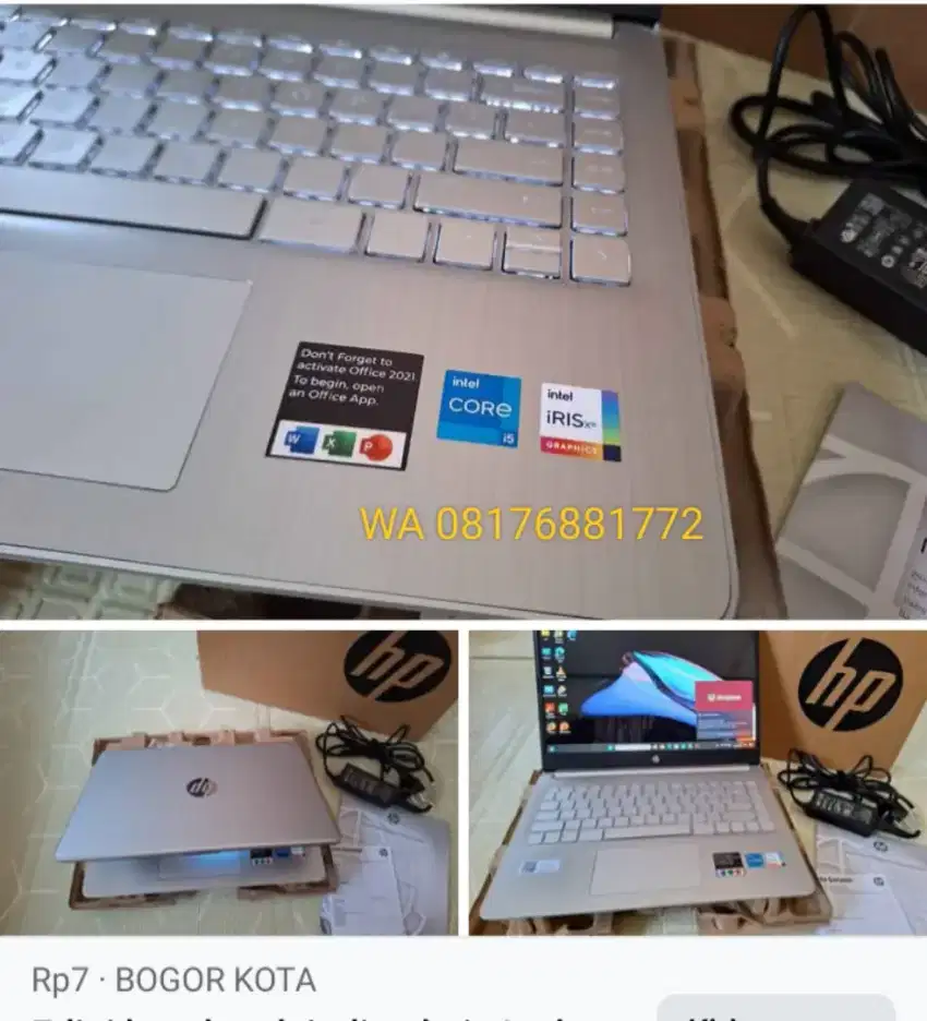 Laptop HP 14s Core i5 Gen 12/Ram 16GB/SSD 512GB/14inch