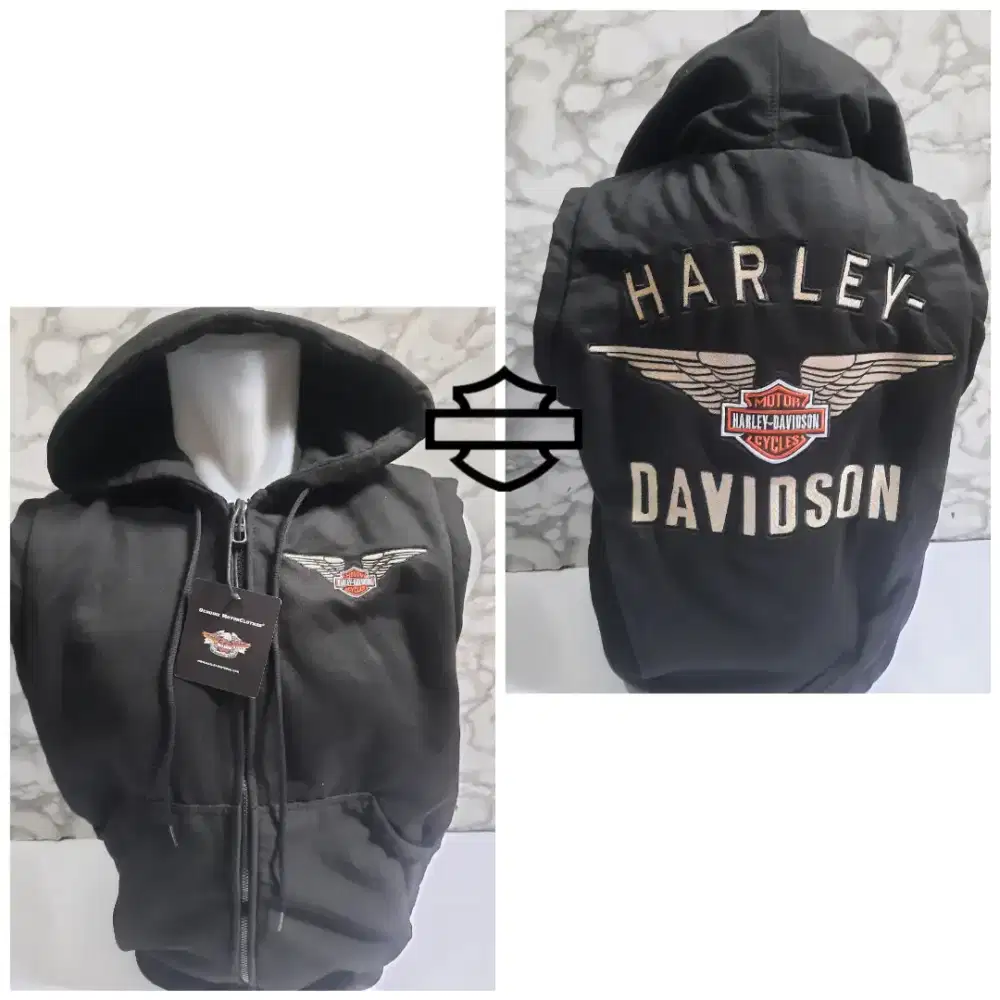 Rompi harley davidson original full bordir wing
