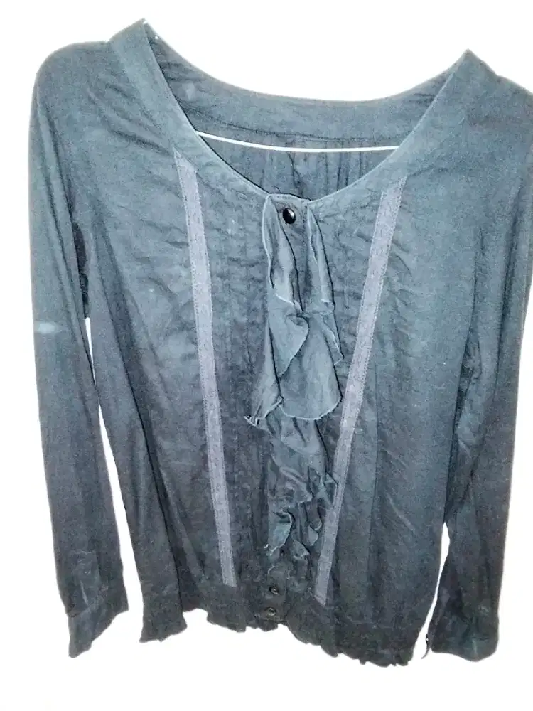 Blouse wanita grey