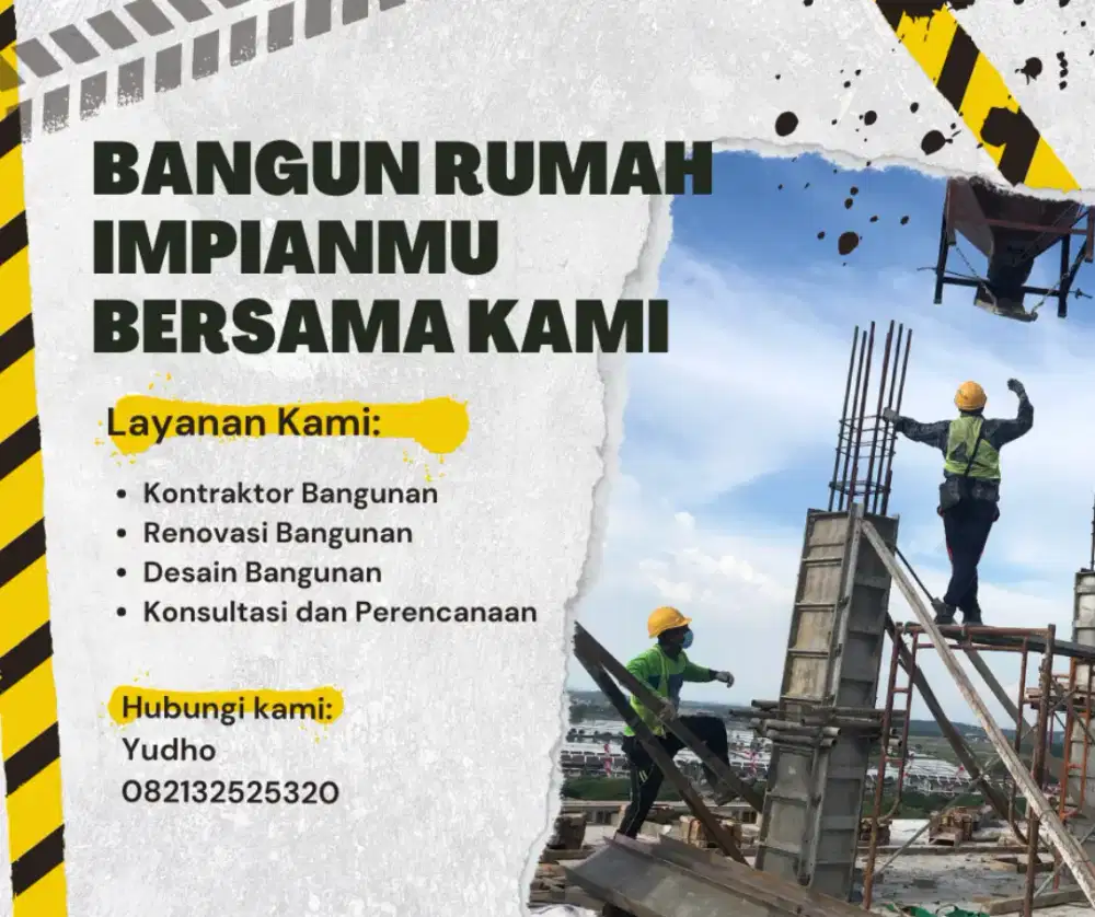 Jasa konstruksi bangun rumah, kost, renovasi