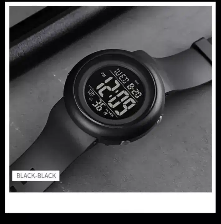 Jam tangan digital original simpel cowok bagus ab1786 warna hitam