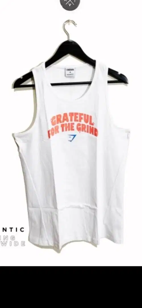 Gymshark x Noah Grateful For The Grind Sun Tank White - size M