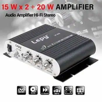 Lepy HiFi Stereo Amplifier Treble Bass Booster