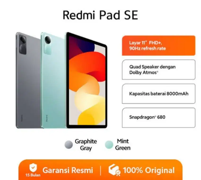 XIAOMI REDMI PAD SE 11 INCH 4/128 GB WIFI ONLY