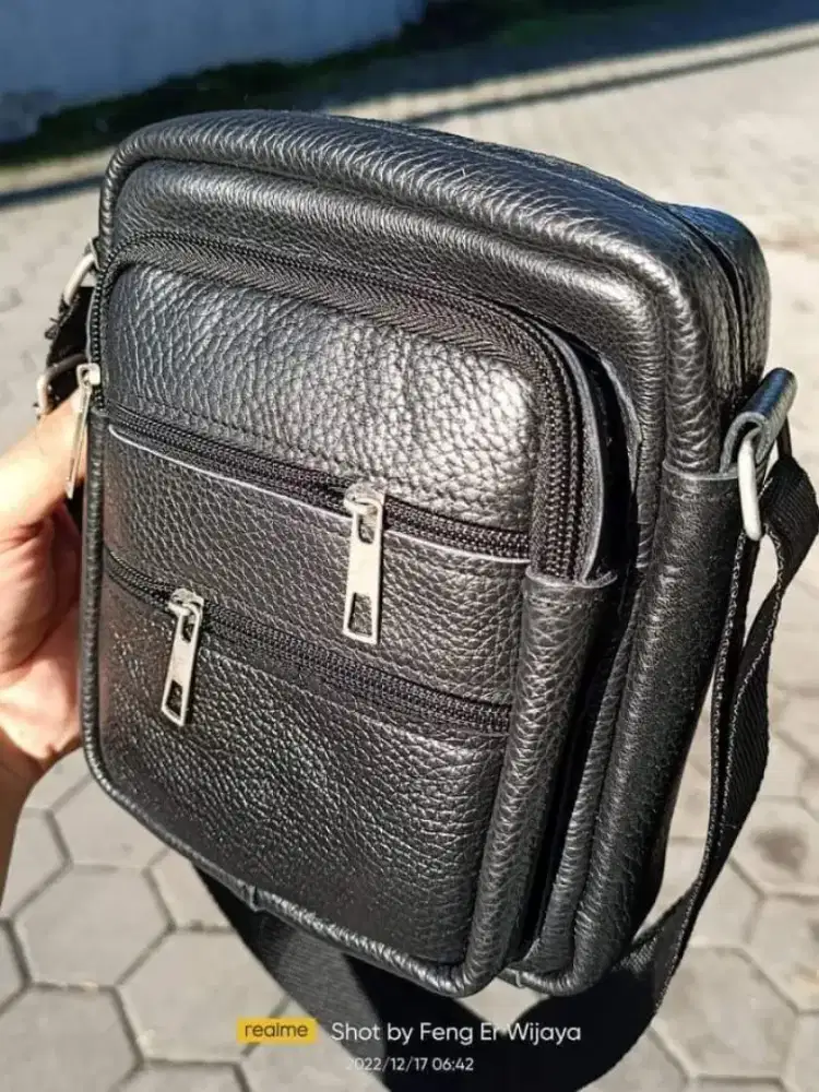 Tas Selempang Kulit Sapi Asli ( GRATIS ONGKIR )