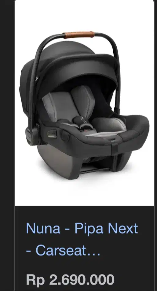 Car seat Nuna siap pakai