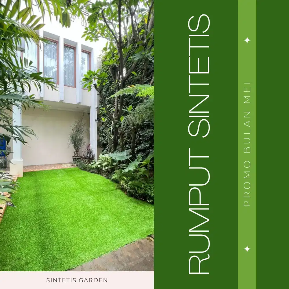 Rumput hijau tanpa perawatan