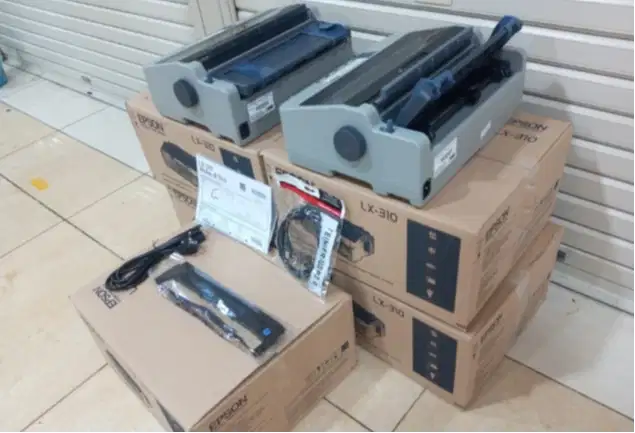 Printer Dotmatrix Epson LX-310 Bagus Bergaransi Fullset Dus (M)