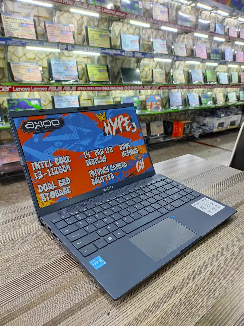 Laptop Axioo Hype 3 Intel Core I3 Generasi 11 Ram 8 SSD 256