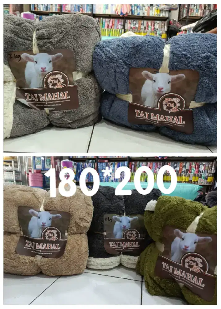 Selimut bulu halus tebal UK 180*200